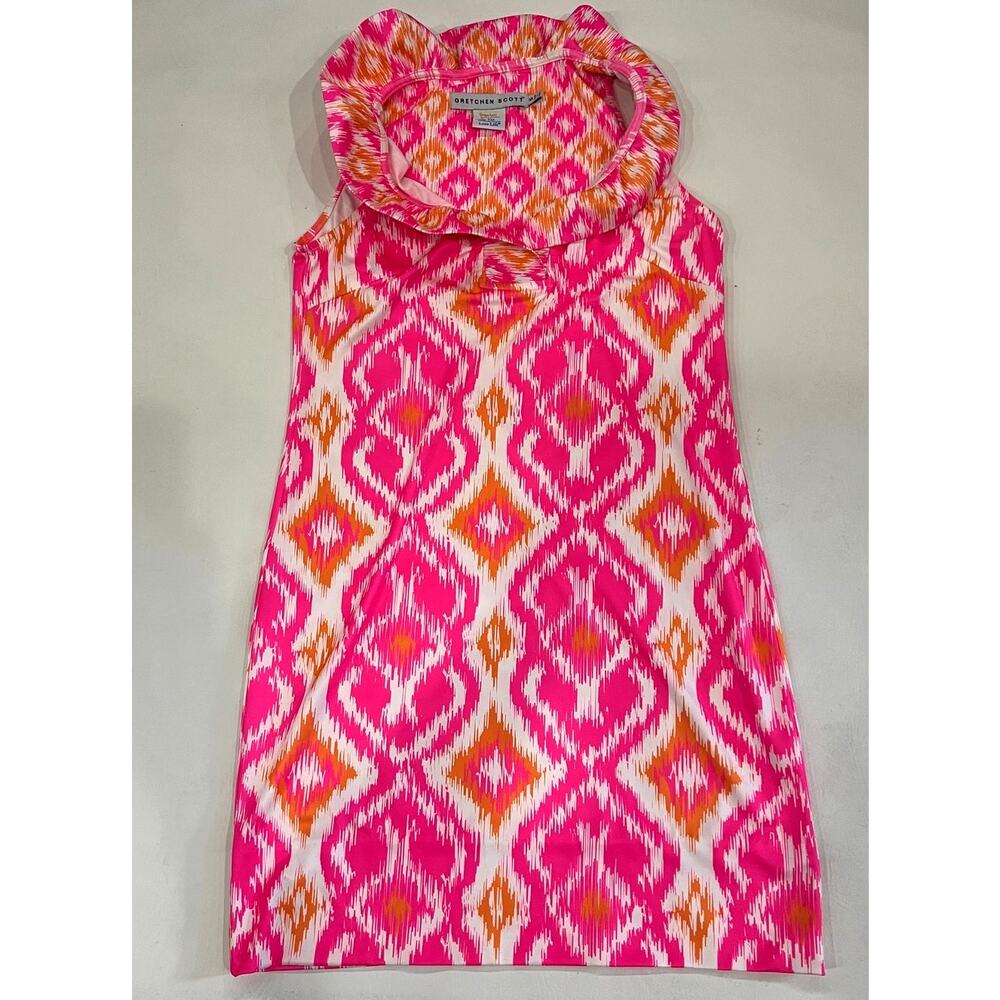 Gretchen Scott Isosceles Ruffneck Sleeveless Dress
